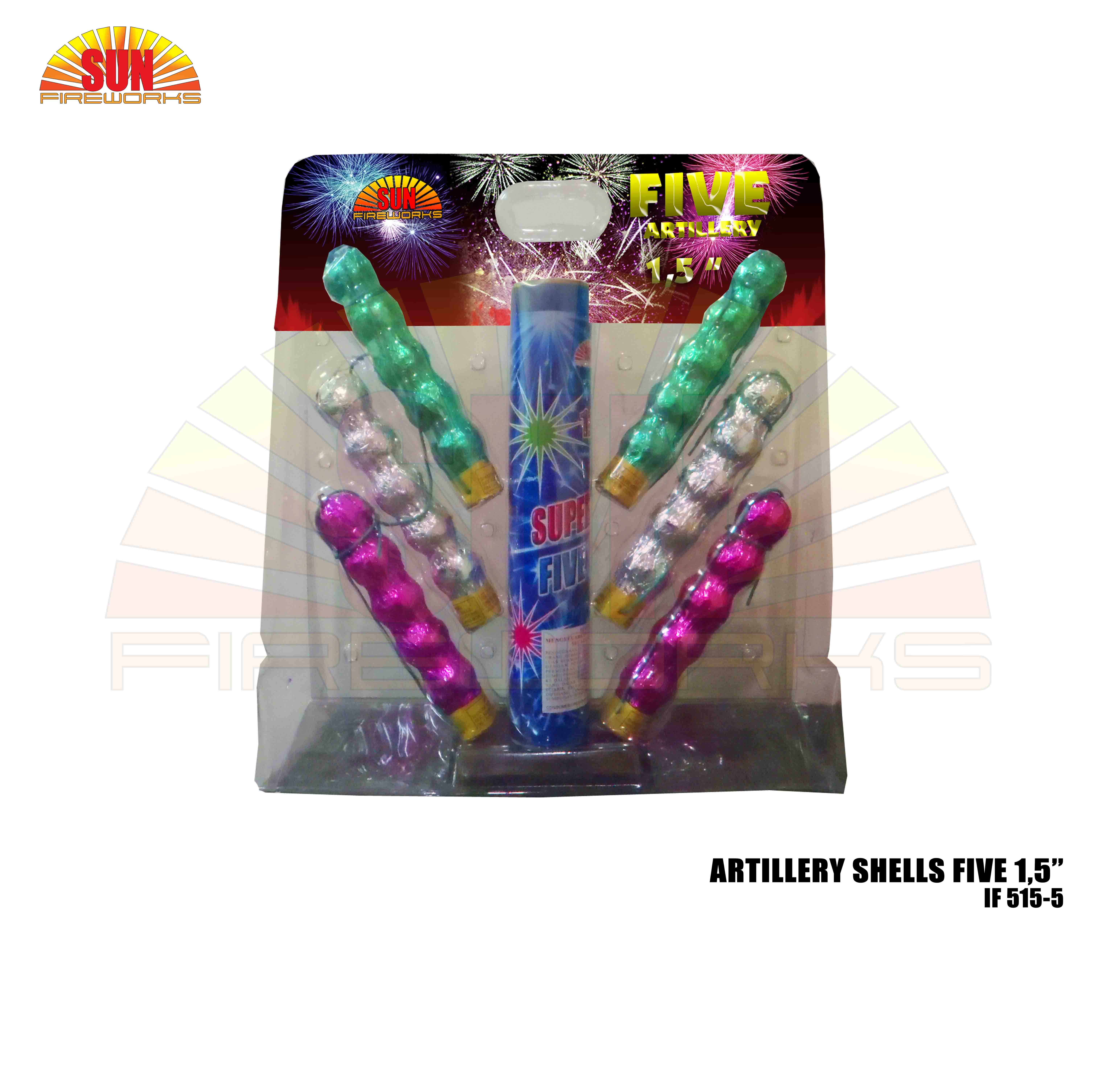 ARTILLERY SHELLS FIVE 1,5’’ IF 515-5